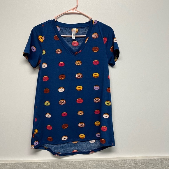 LuLaRoe Donut Print Top - Picture 1 of 4